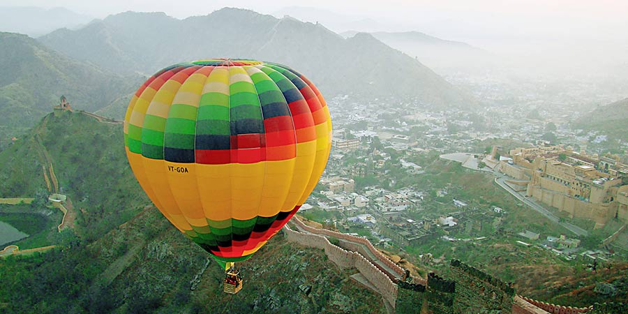 balloon ride in Jaisalmer