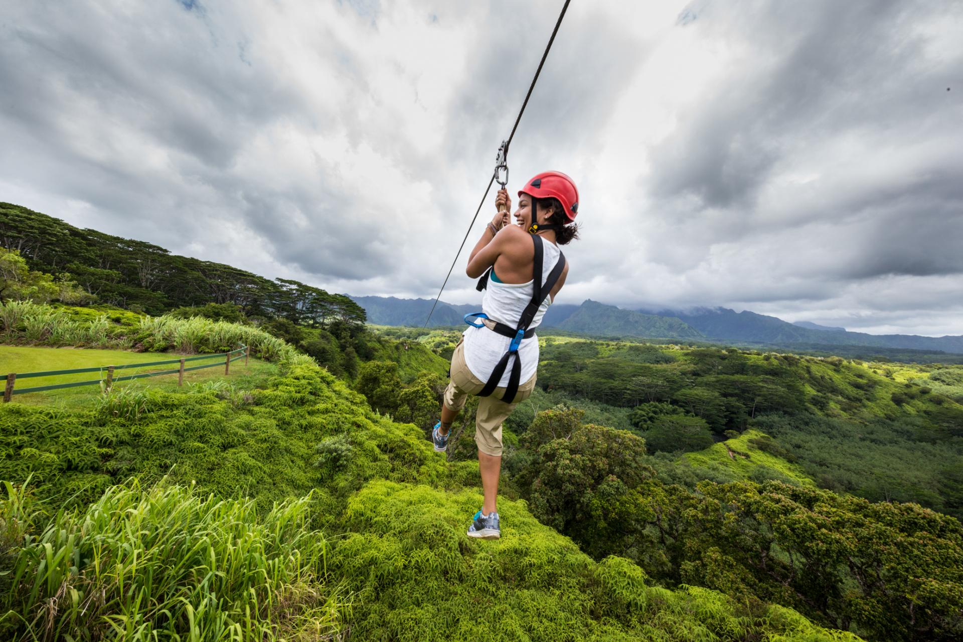 Ziplining